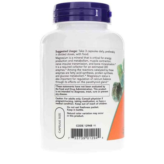 Magnesium Citrate Capsules, NOW